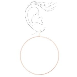 14kt Hoop Drop Earrings